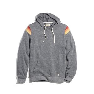 Marine Layer Banks Pullover Hoodie in Heather Gray Men's Size Large RE-SPUN